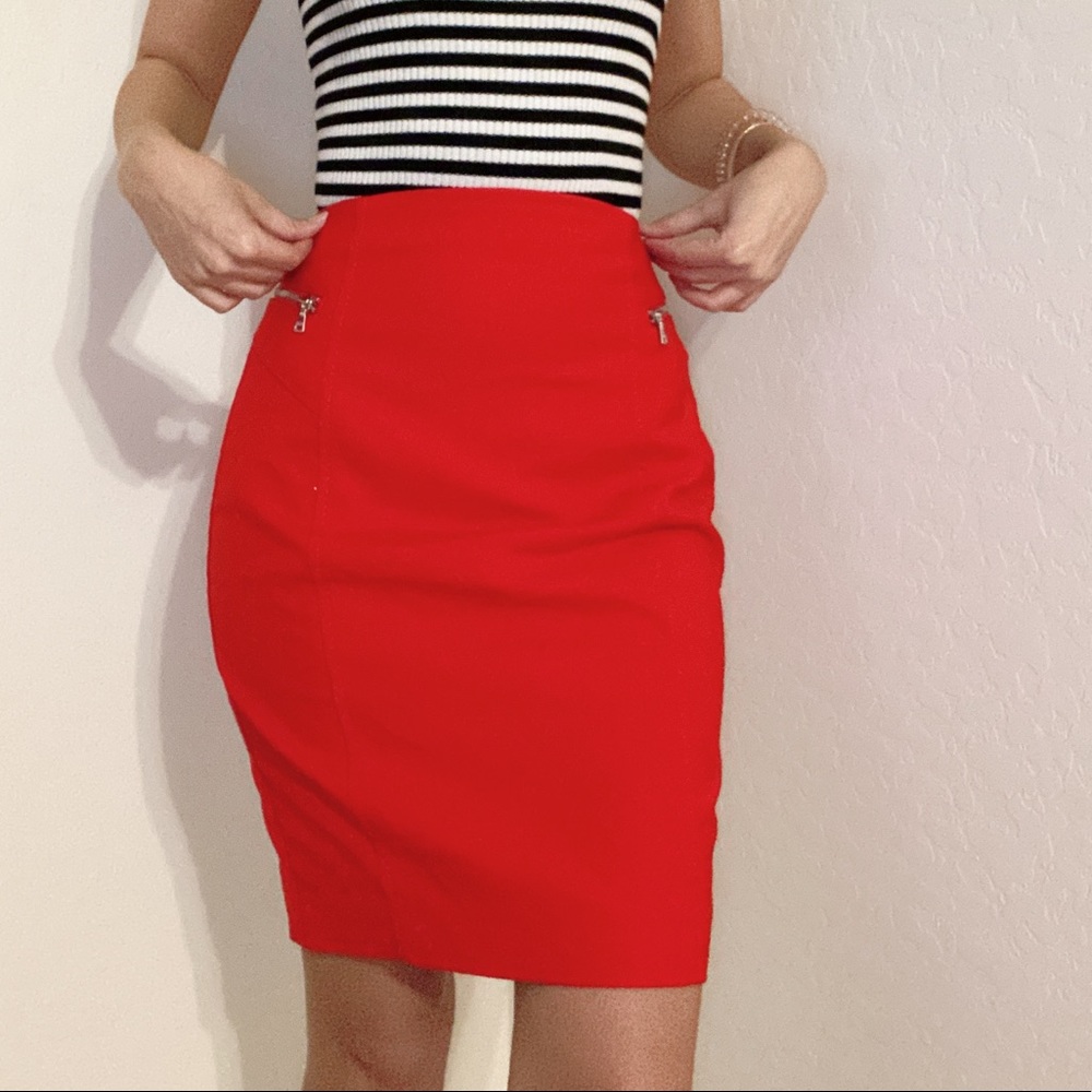 Express Pencil Skirt | Red | 00